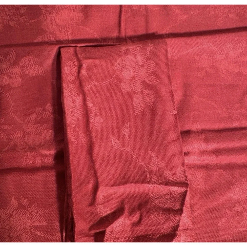 Set of 4 Brownstone Gallery Red Dinner Napkins Rustic Villa 100% Cotton NIB
